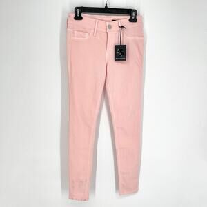 Black Orchid Denim NEW Pink Black Jewel Mid Rise Jegging Jeans Sz 27 Stretch